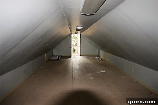Cotton State Farmhouse 15 Storage space located above garage 2, before organization