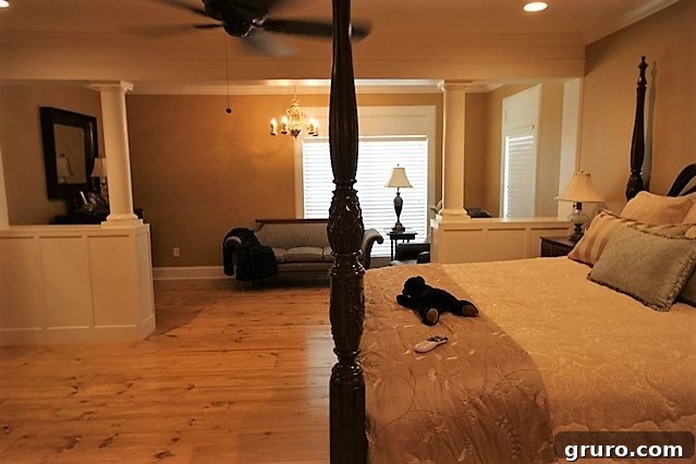 Cotton State Farmhouse 6 Master Bedroom before its farmhouse style refresh
