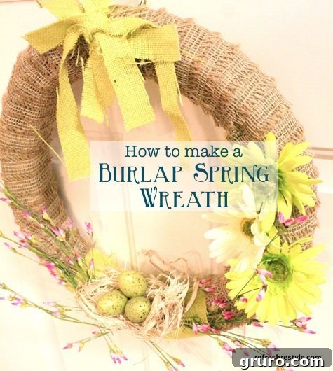 Creative Ways to Decorate with Burlap 2 Burlap Noodle Wreath