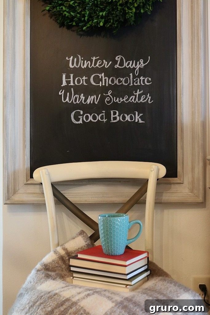 Frosty Chalkboard Inspiration 11 Inspiring Winter Decor Idea for Your Home Chalkboard