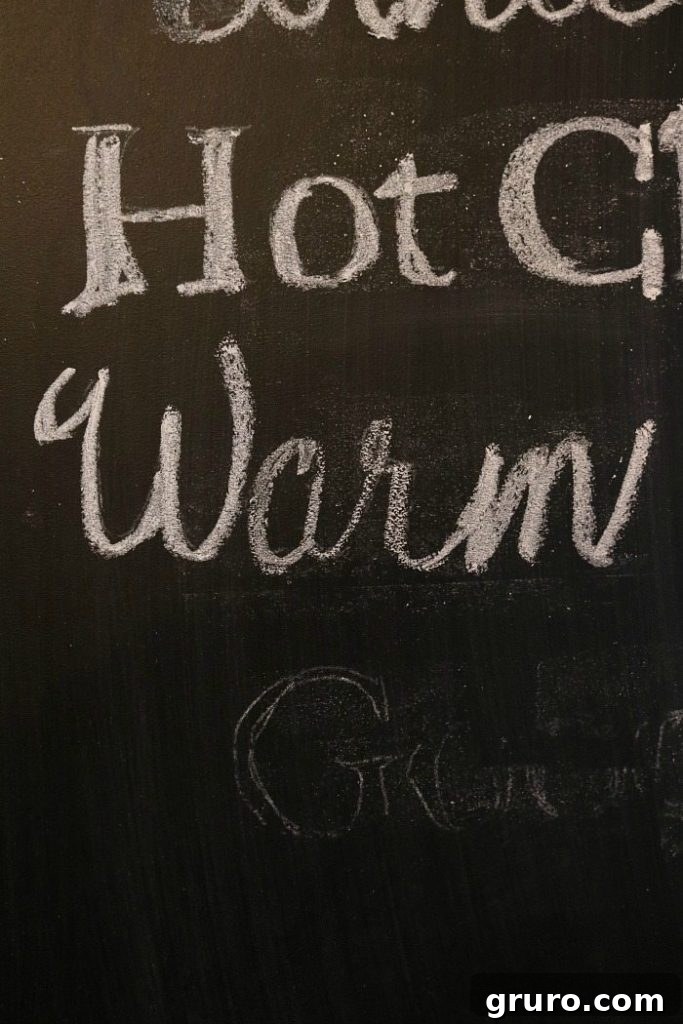 Frosty Chalkboard Inspiration 9 Using Wet Chalk for Darker, More Vibrant Lettering on Chalkboard