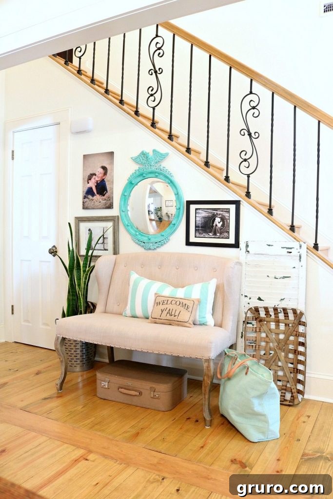 All the floors in the farmhouse are pine