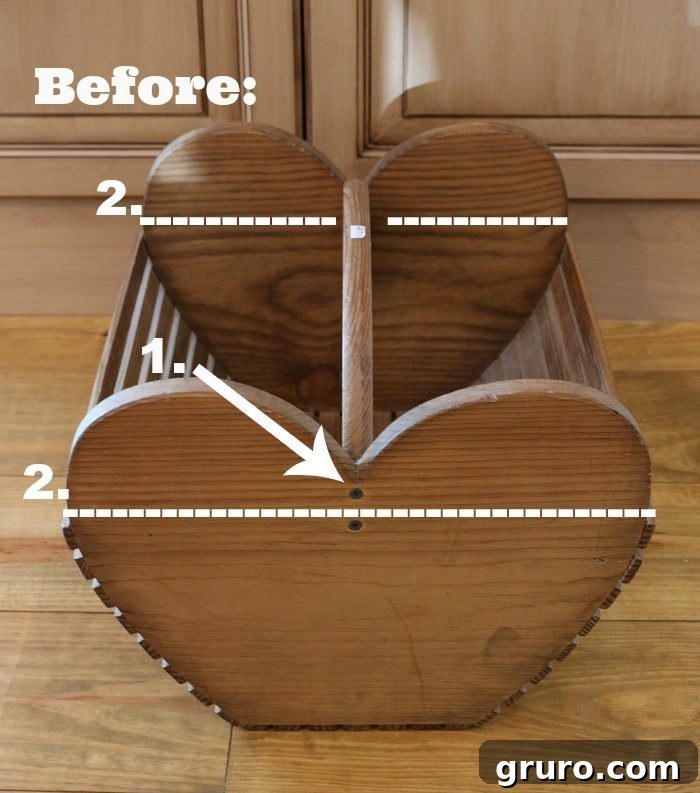 Barn Chic Tote 4 Repurposed idea: Wood tote makeover