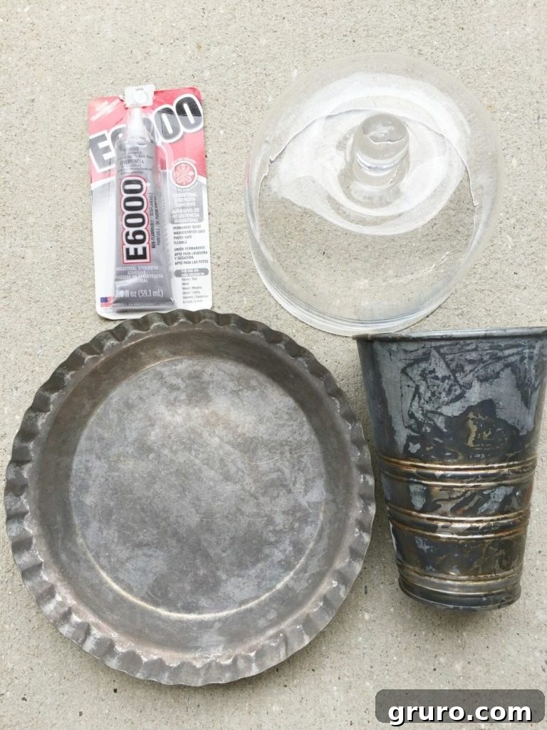 How to make a galvanized cake plate How to make a galvanized cake plate