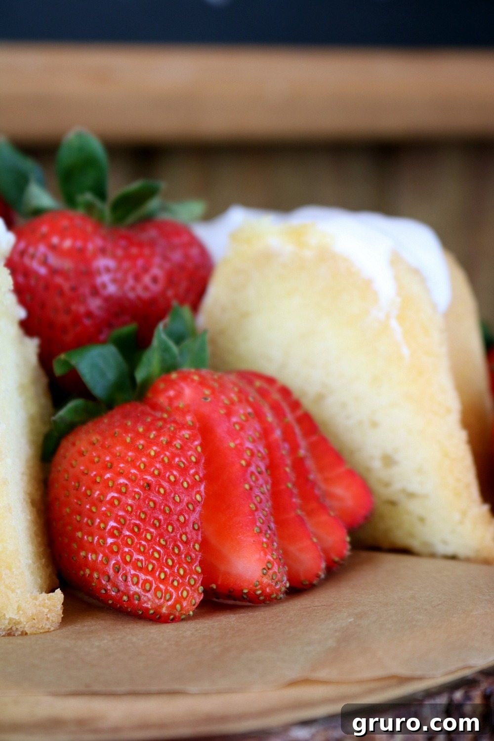Streamlined Style, Supreme Outdoor Comfort 12 A clever trick: If you sample the cake first, add fruit where a piece is missing to make it look intentional.
