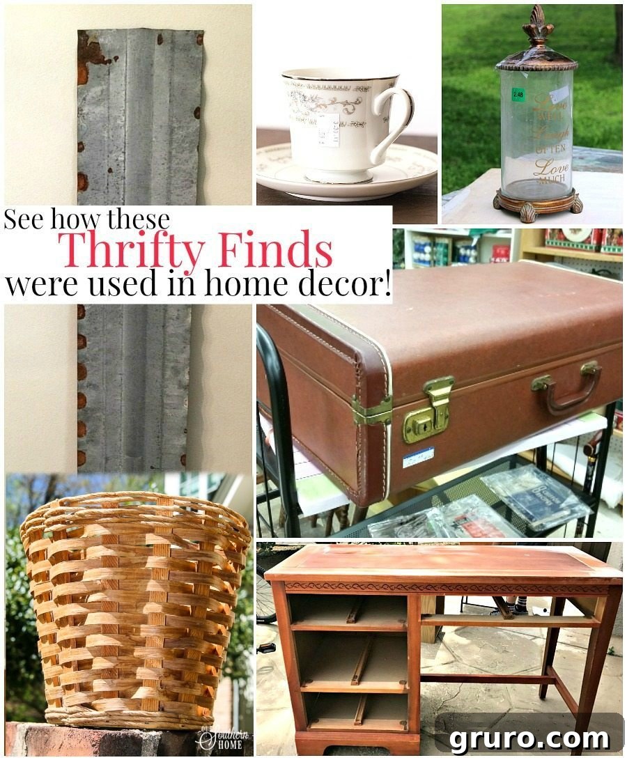 See how these thrifty finds were used in home decor