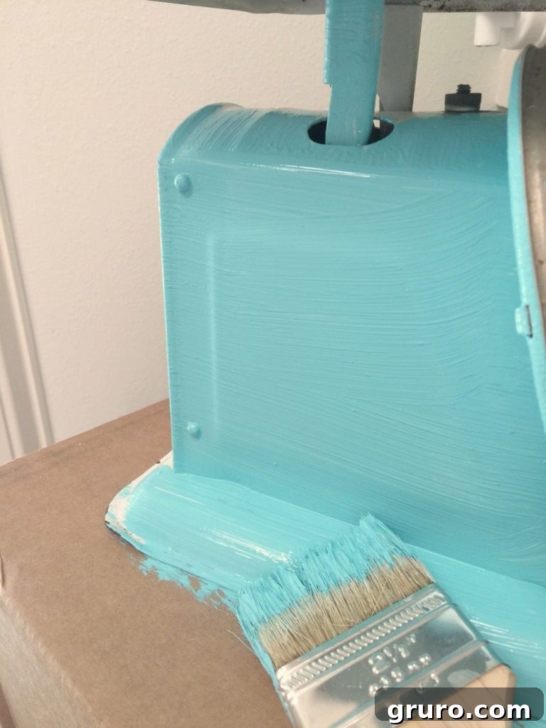 Revitalizing Vintage Kitchen Scales 7 How to paint a metal kitchen scale for a durable finish