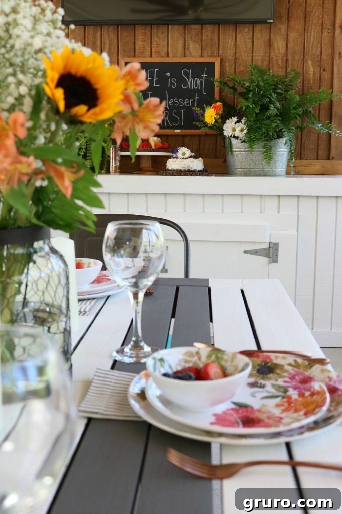 Crafting Your Backyard Culinary Retreat 24 Porch perfect for every meal at Refresh Restyle
