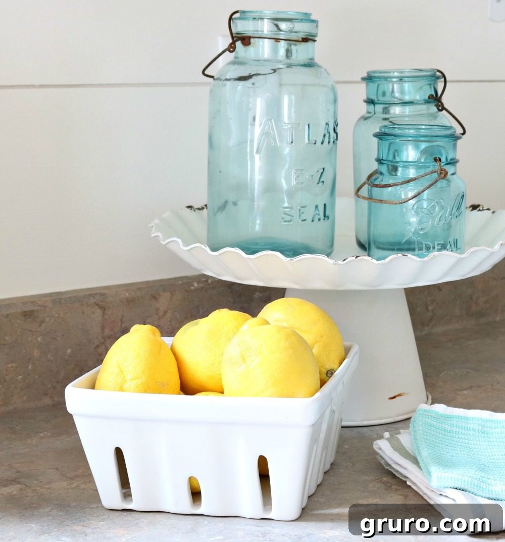 Timeless old mason jars, perfect for enhancing the rustic and practical aesthetic of a farmhouse cottage kitchen.