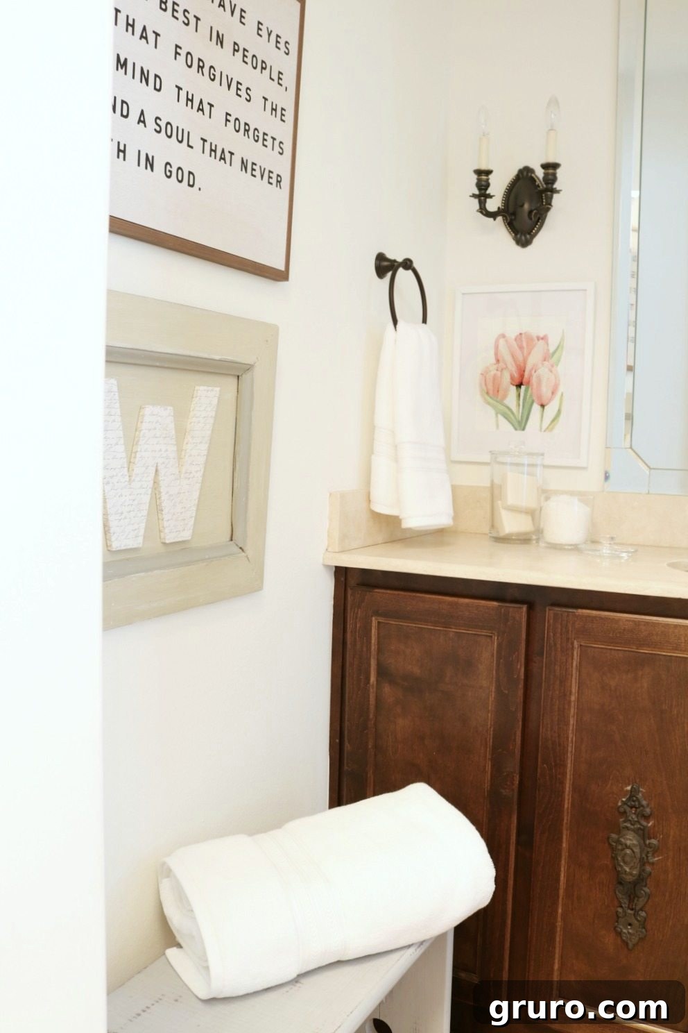 Farmhouse Guest Bathroom Makeover 11 Bathroom Refresh Ideas on a Budget