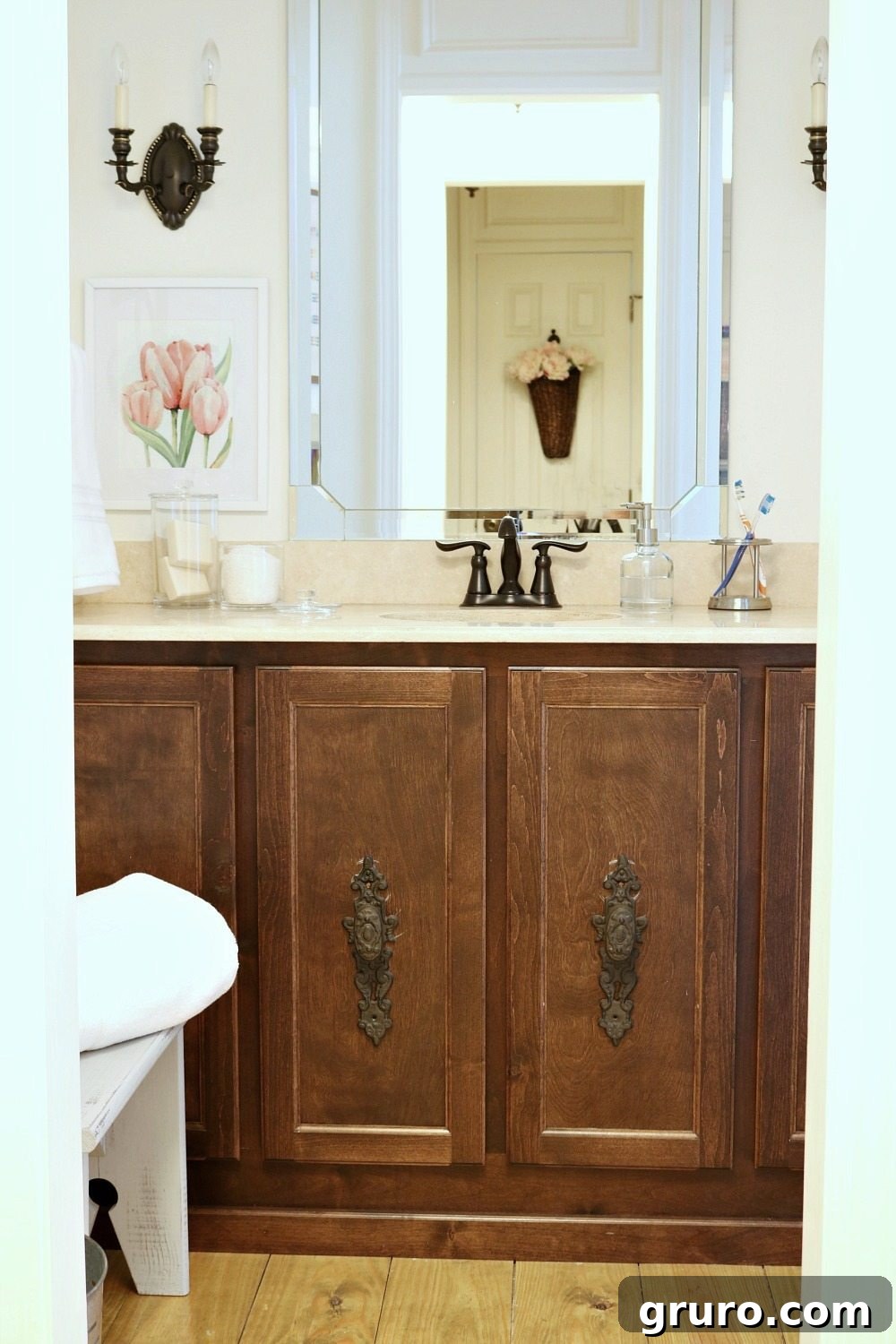 Farmhouse Guest Bathroom Makeover 4 Budget-Friendly Mini Makeover for a Guest Bathroom