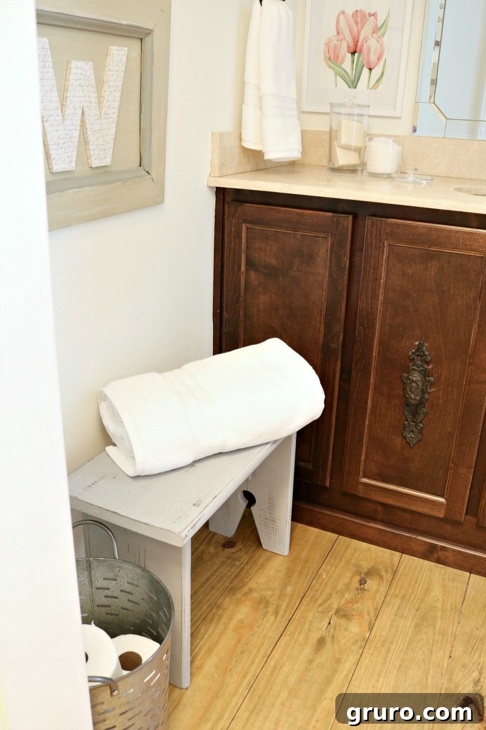 Farmhouse Guest Bathroom Makeover 9 Budget-Friendly Farmhouse Bathroom Refresh