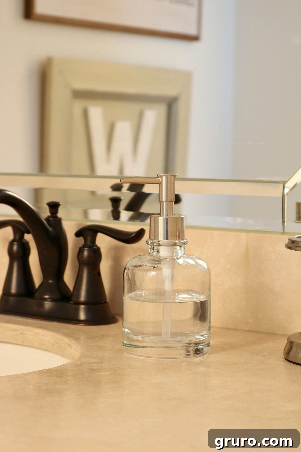 Farmhouse Guest Bathroom Makeover 10 Minimal Decor for a Guest Room at Refresh Restyle