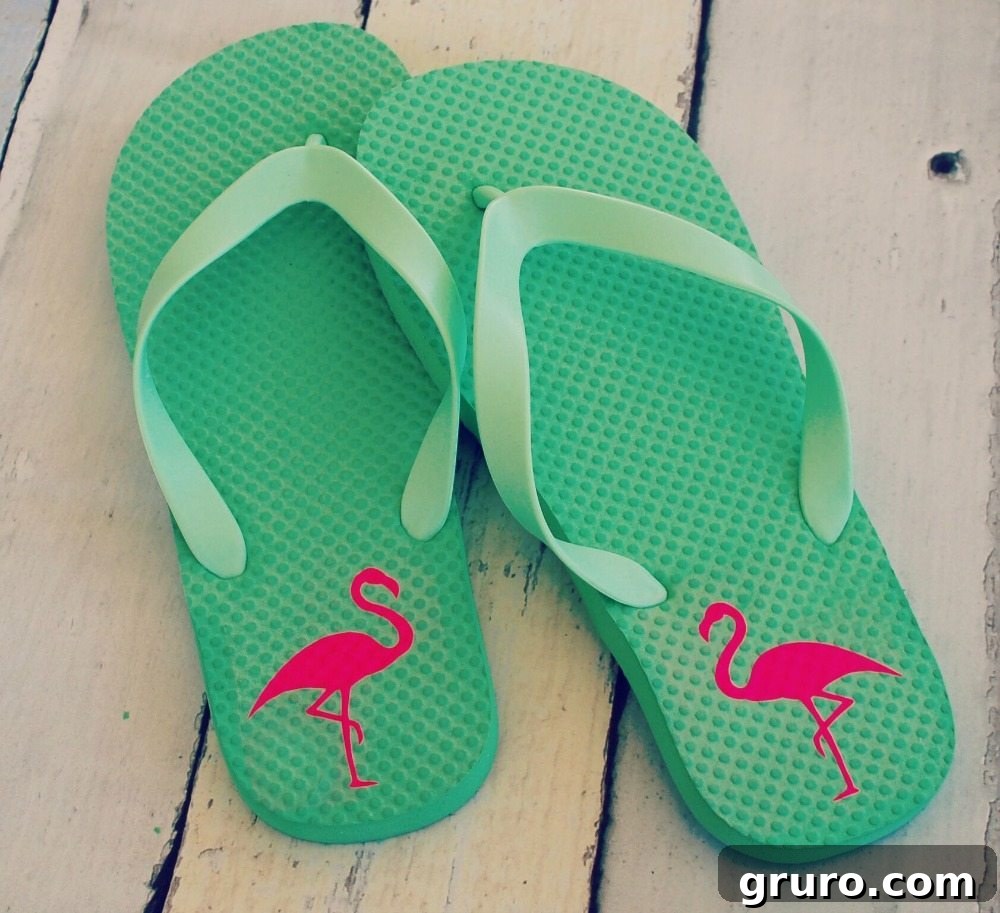Pink flamingos look great on everything