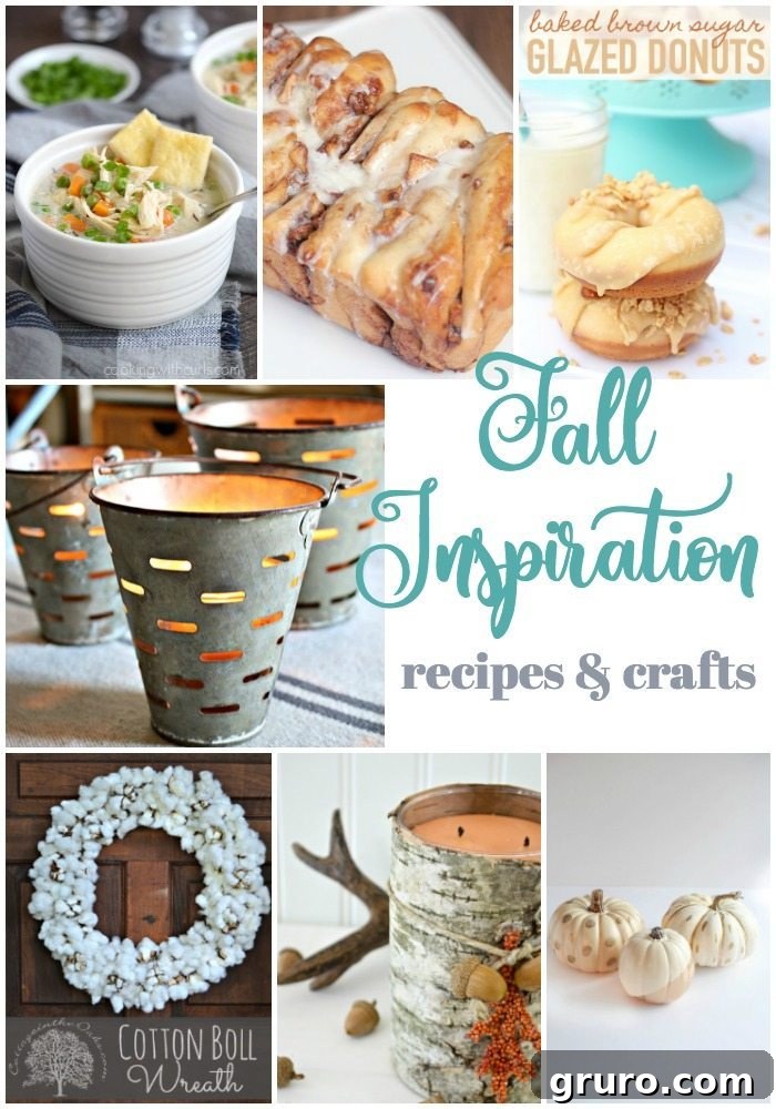 fall inspiration with recipes and crafts