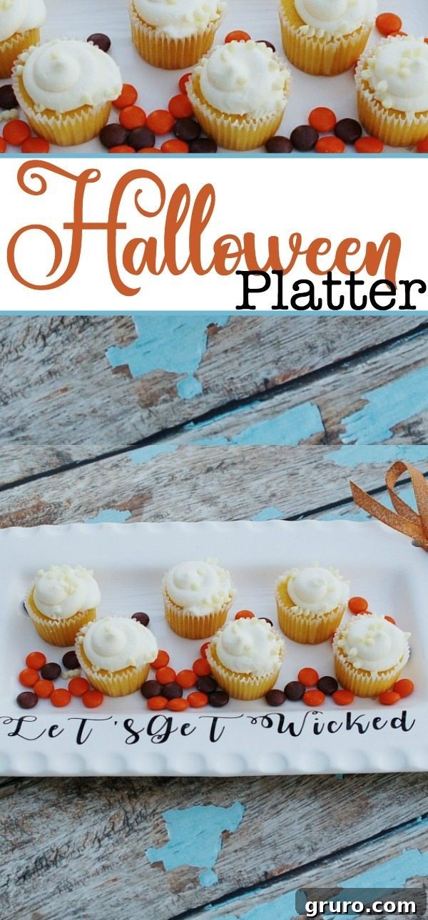 Easy to make Halloween Platter craft idea