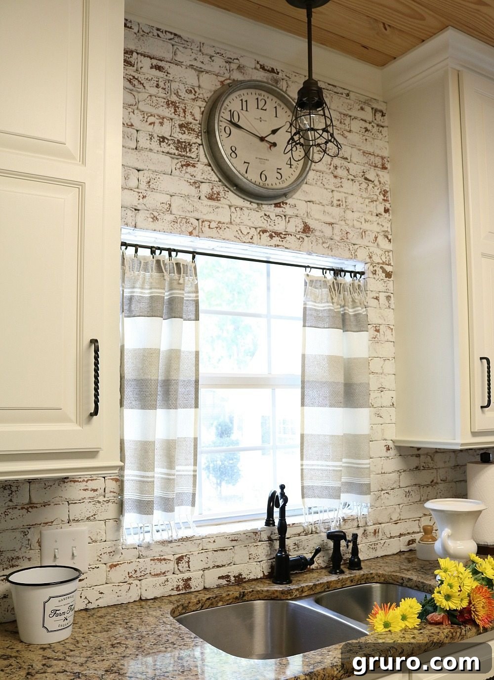 Cottage Towel Curtains 11 10 Min decor idea make these curtains in no time, emphasizing speed and ease