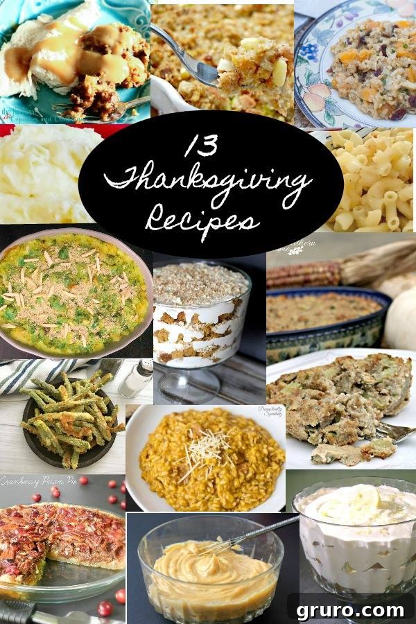 Collection of 13 Thanksgiving Recipes for your holiday meal planning