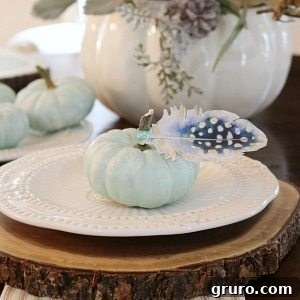 Elegant Plume Place Cards 11 DIY feather place cards for autumn