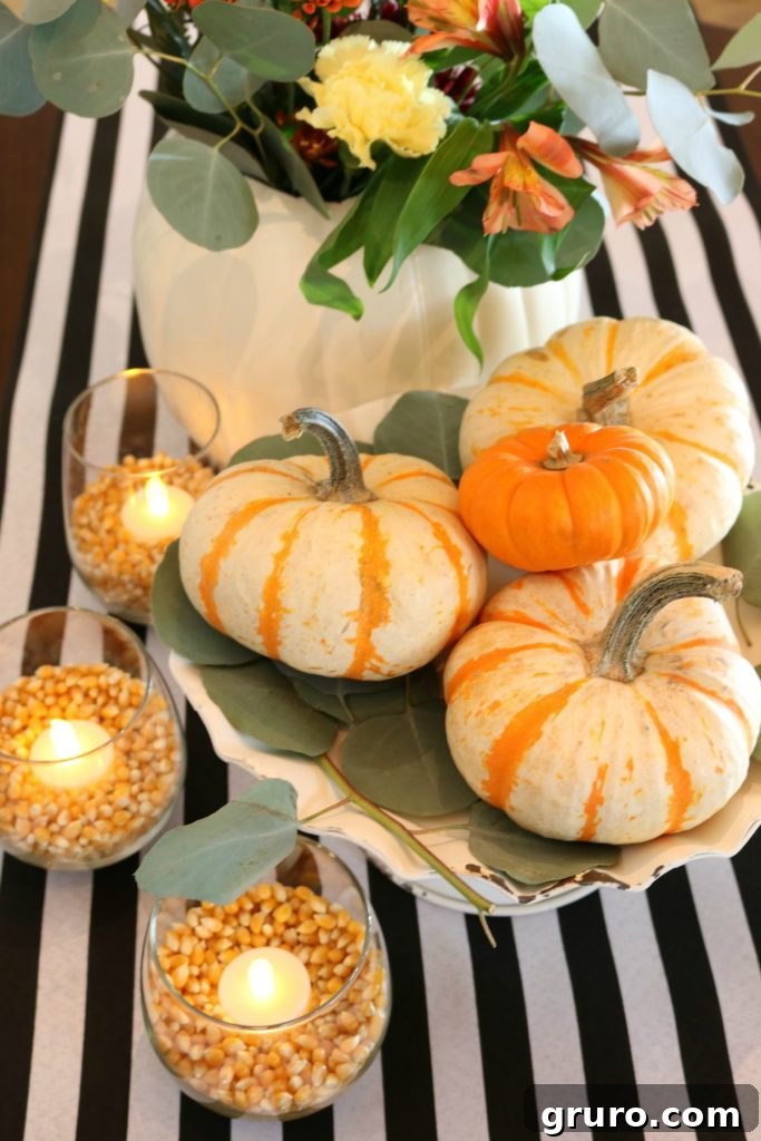 10 minute idea for your fall table