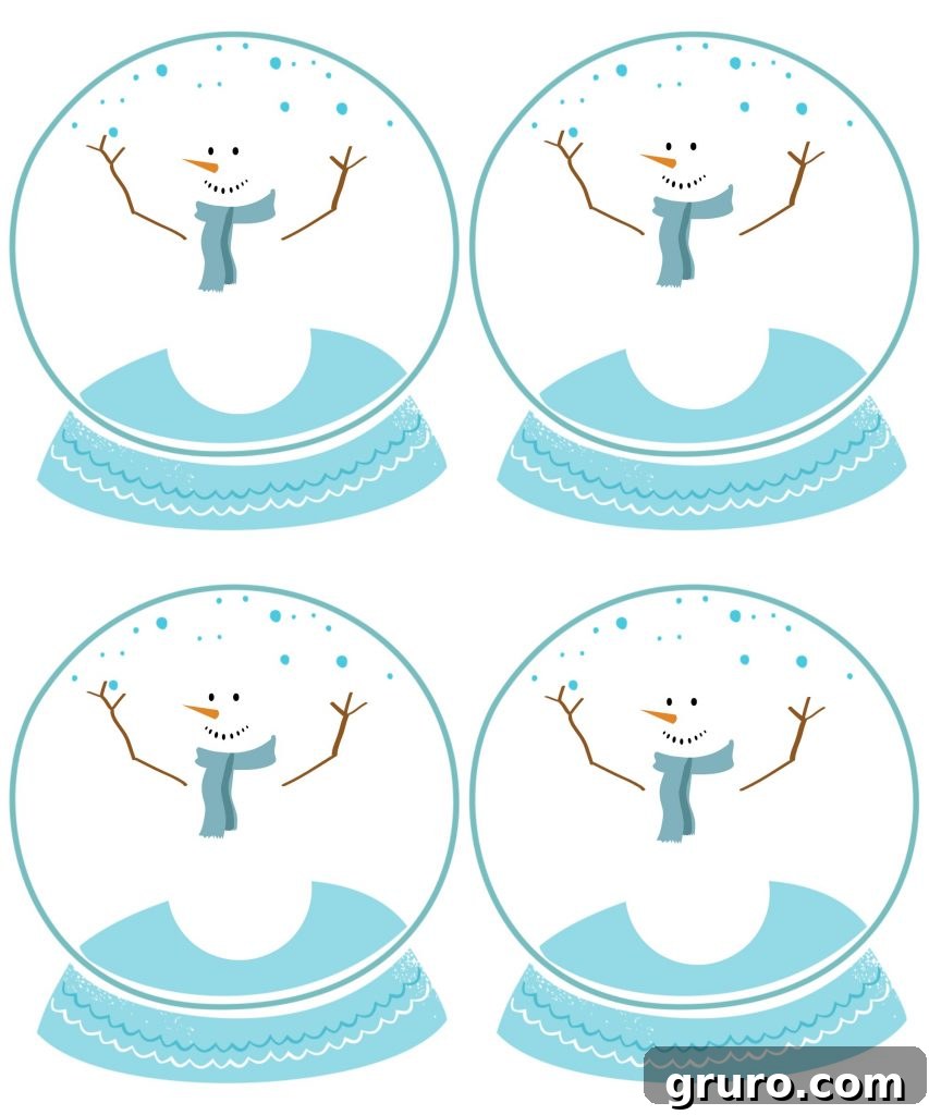 Festive Christmas Gift Labels 8 Frosty themed gift tag free printable