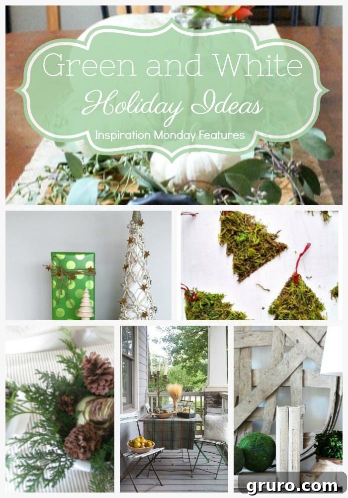 Emerald and Ivory Escapes 3 A collection of holiday decor and DIY ideas featured at the Inspiration Monday Party