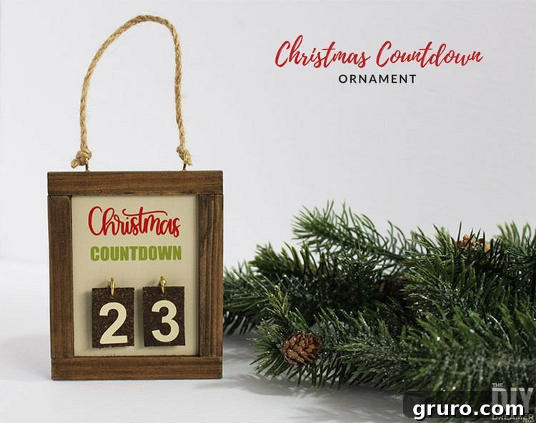 Christmas Countdown Ornament, a fun and interactive holiday activity for families and kids
