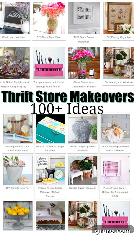 Thrifty Home Transformations 4 100 ideas for thrift store makeovers