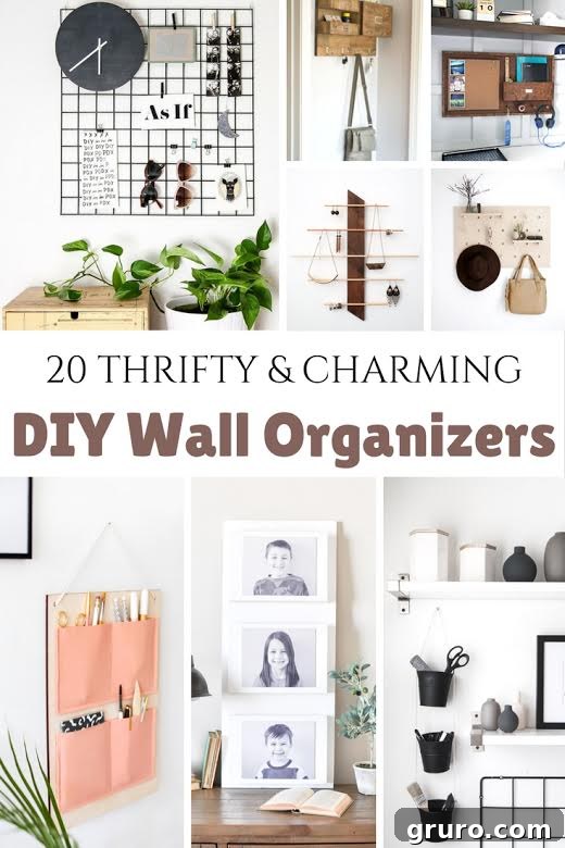 Clever DIY Wall Organization Hacks 2 Creative DIY Wall Organizers for Every Room
