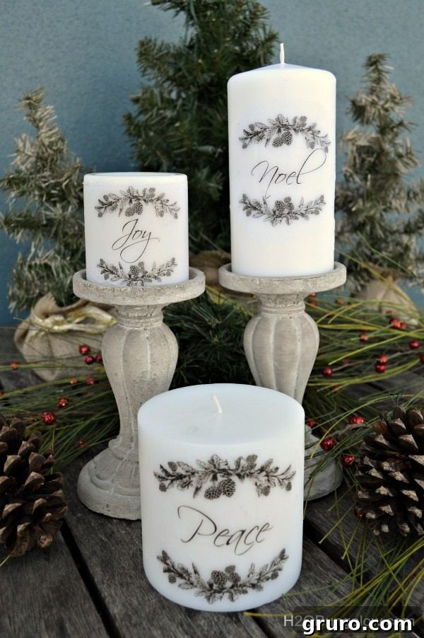 Kickstart Your Week with DIY Genius 4 DIY Tutorial on how to put images on candles using a heat gun, a personalized craft idea.
