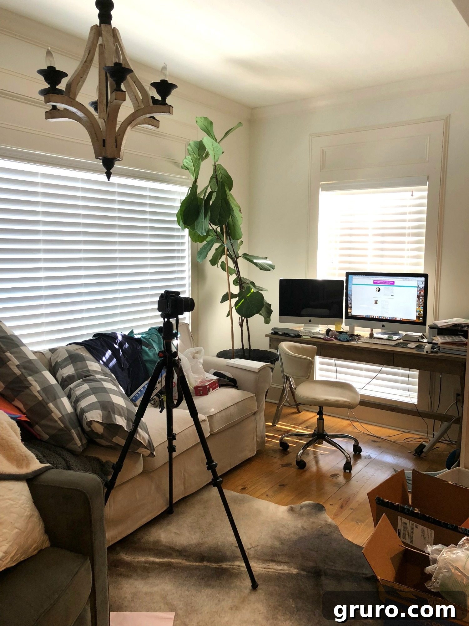 Right side of the office before
