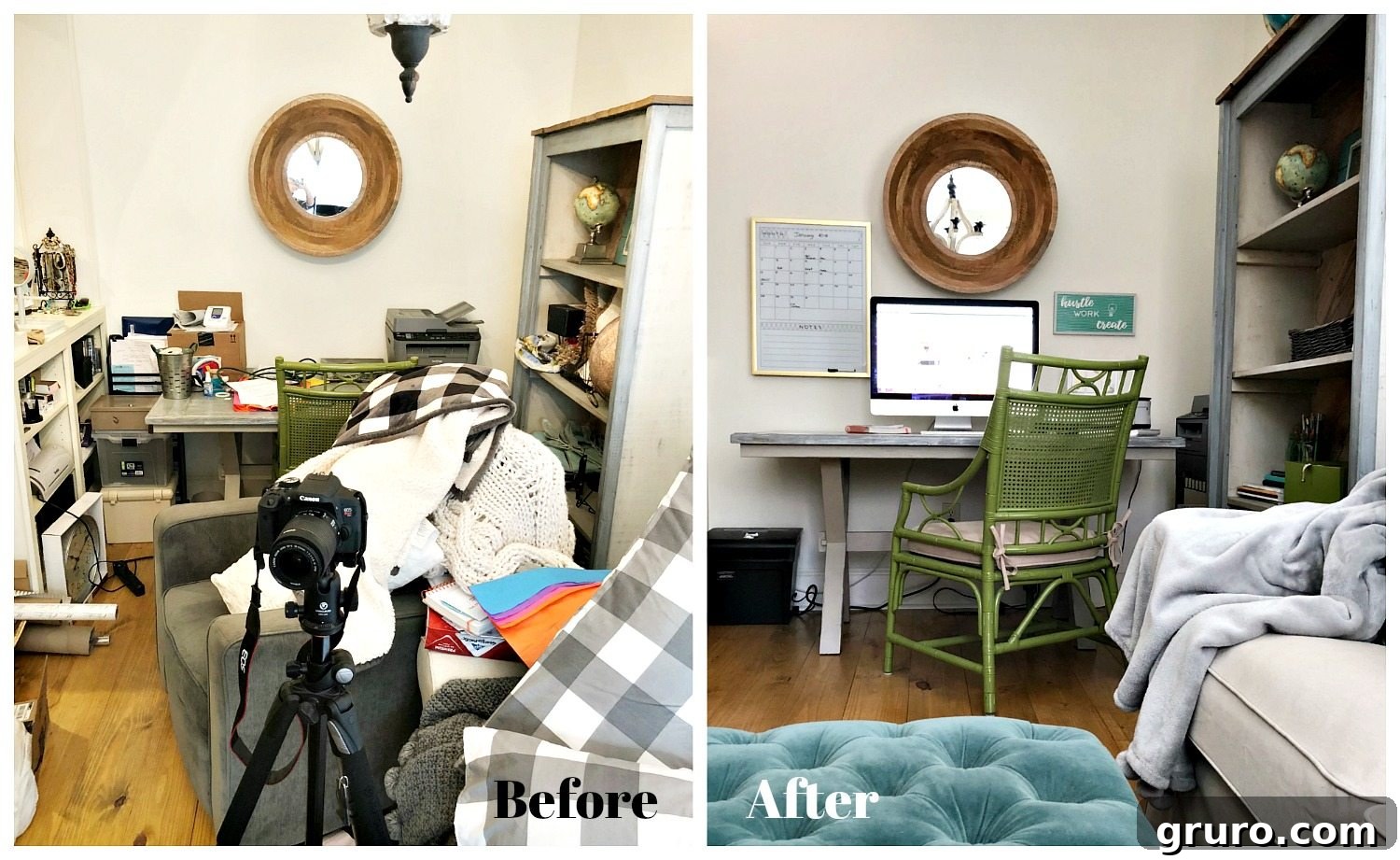 Work & Create: Organized Spaces for Inspiration 2 Before and after office space