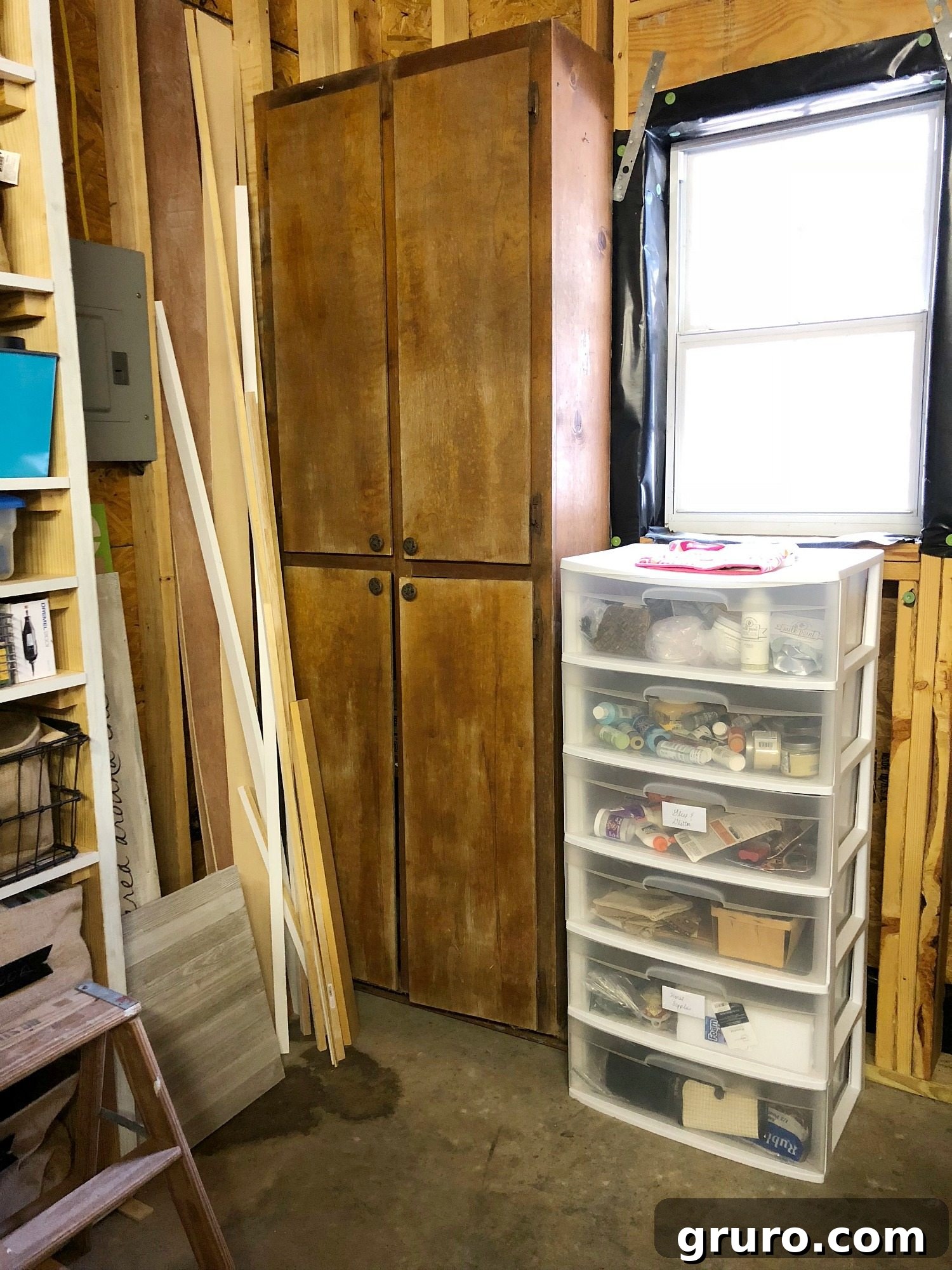 Work & Create: Organized Spaces for Inspiration 9 Craft storage area in garage