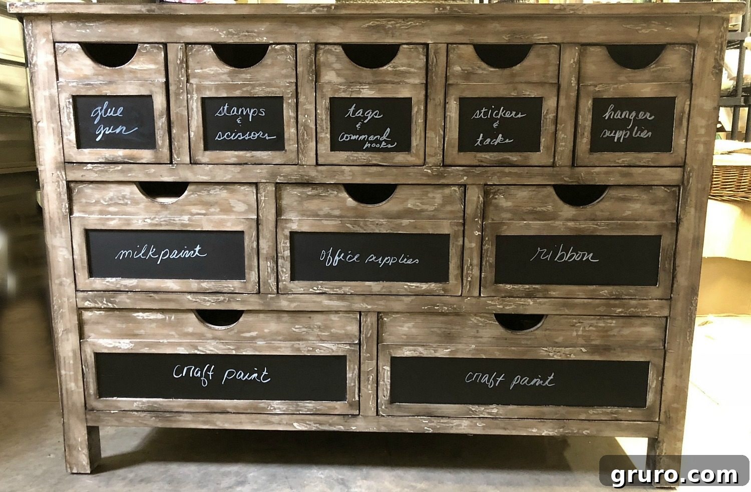 Work & Create: Organized Spaces for Inspiration 10 Storage drawers for craft supplies