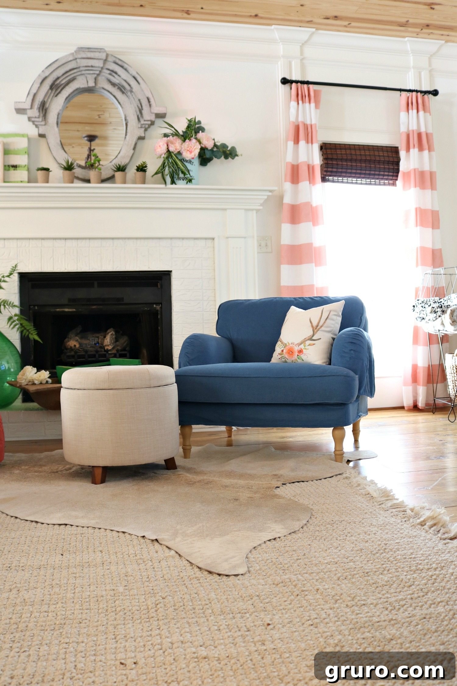 Stylish ottoman with ample storage for a living room, contributing to a decluttered and functional space. Featured product from Better Homes & Gardens at Walmart.