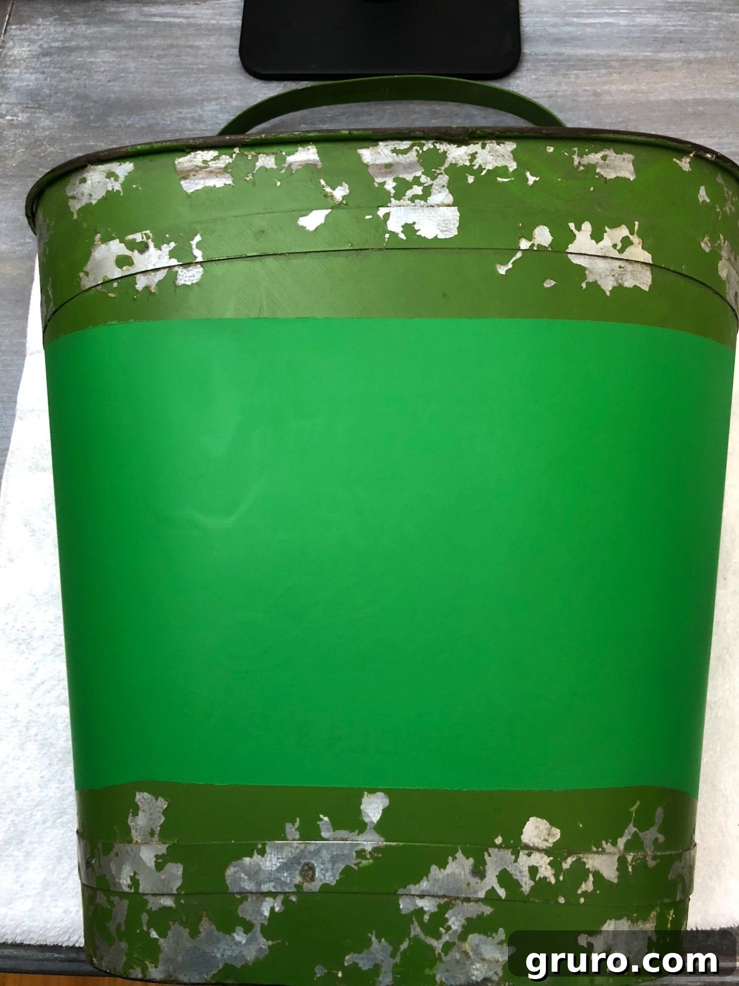 Spring Tulip Bucket Door Charm 5 After spray paint tulip bucket