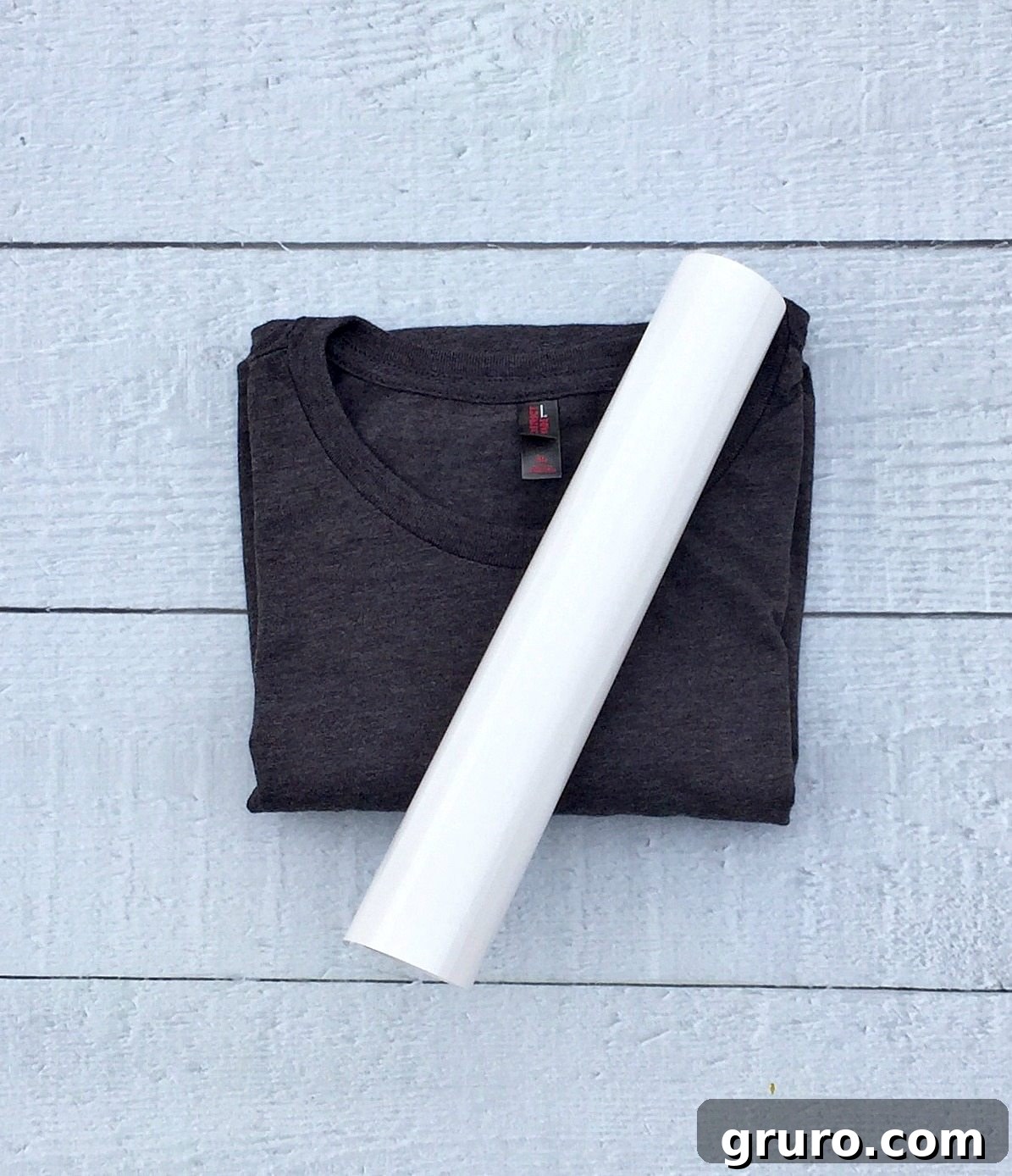 Close-up of weeding process on heat transfer vinyl