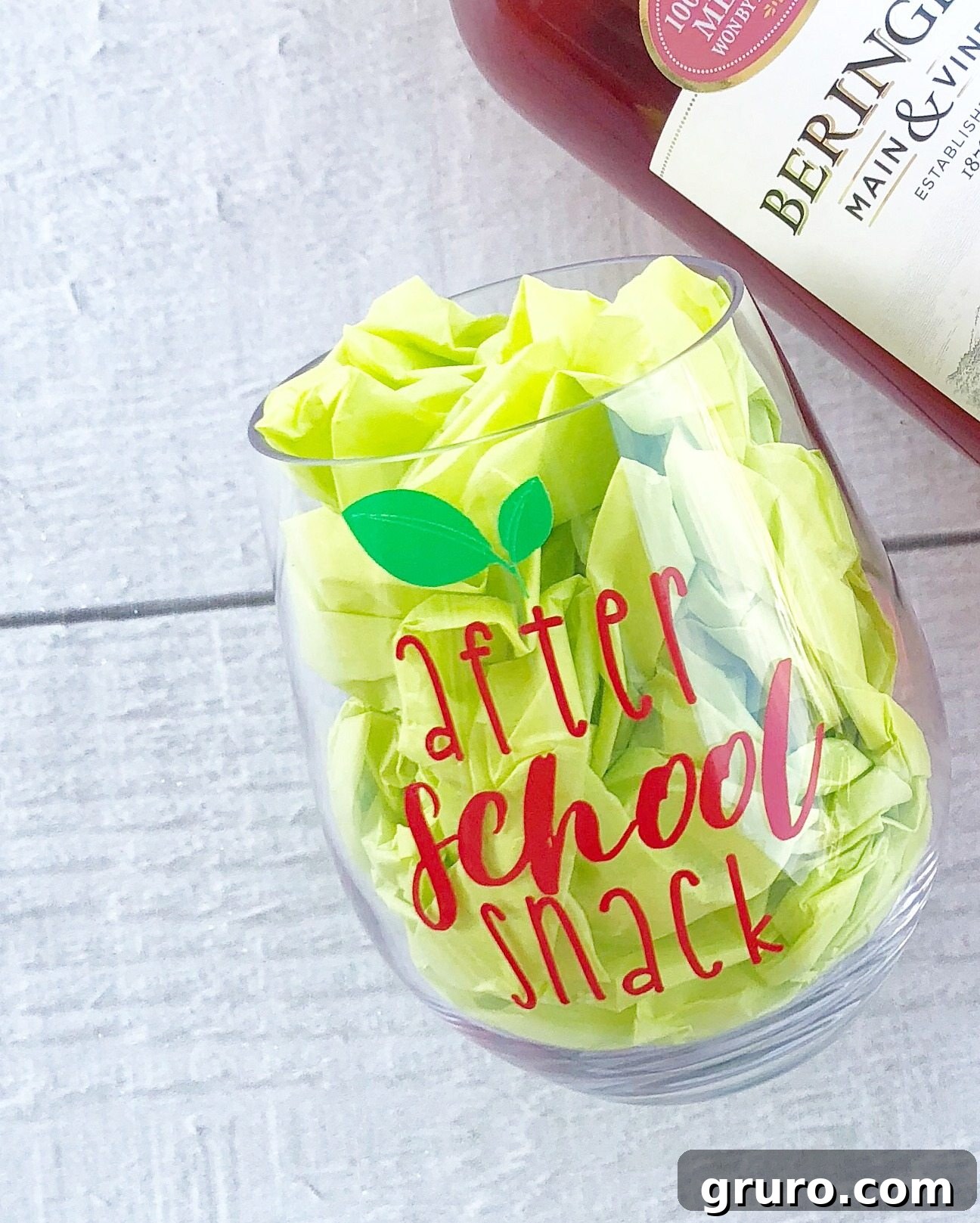 Wine glass for teacher