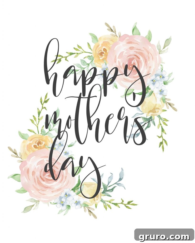 Free Printable Mother's Day Card