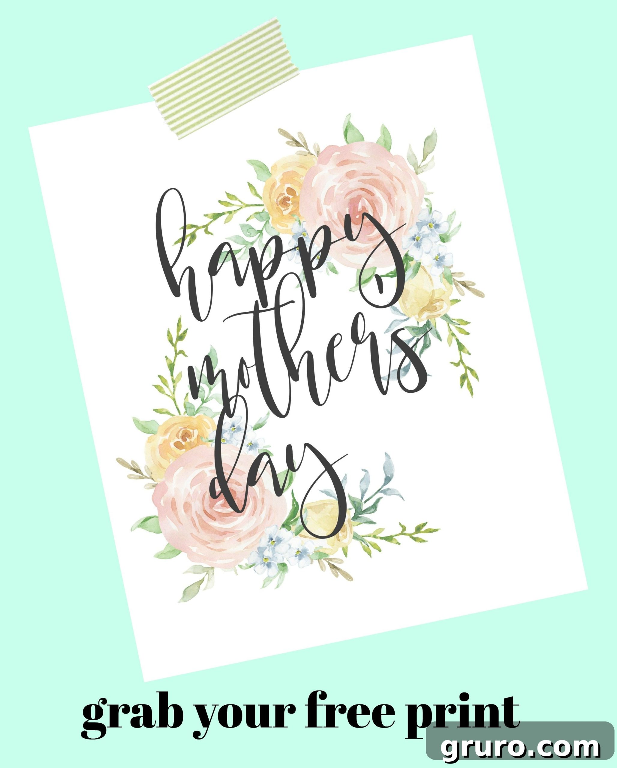 Mother's Day Card - Free print for you