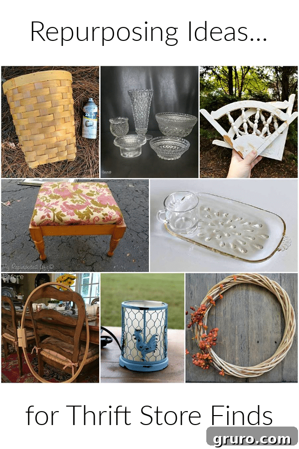 Discover Inspiring Repurposing Ideas for Thrift Store Finds Compilation of repurposing ideas for thrift store finds