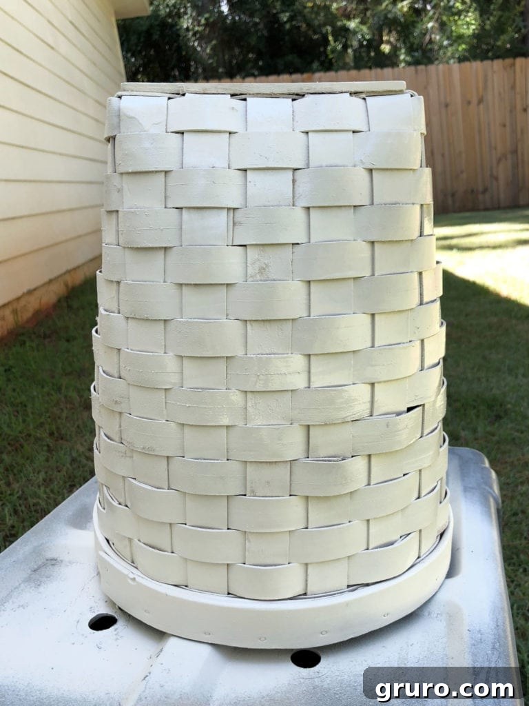 How to Spray Paint a Basket for a Quick Refresh Spray painting a wicker basket with a base coat