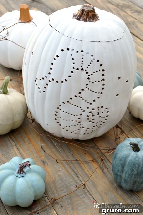 Seahorse drilled coastal pumpkin from H2OBungalow