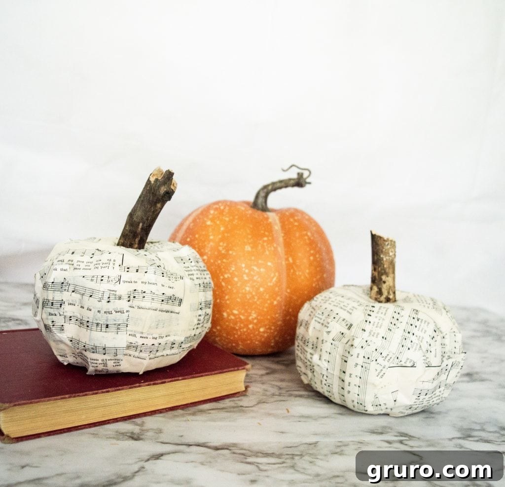 Paper Mache Dollar Tree Pumpkins