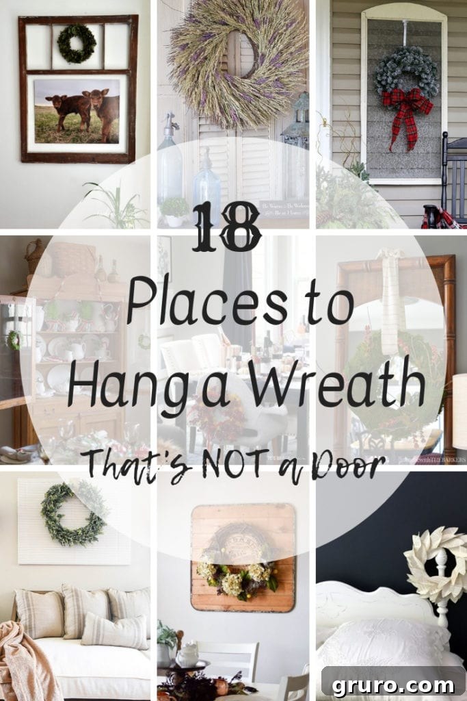 Wreath placement ideas for home decor