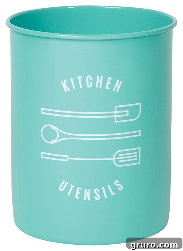 teal turquoise utensil crock organizer teal turquoise utensil crock organizer