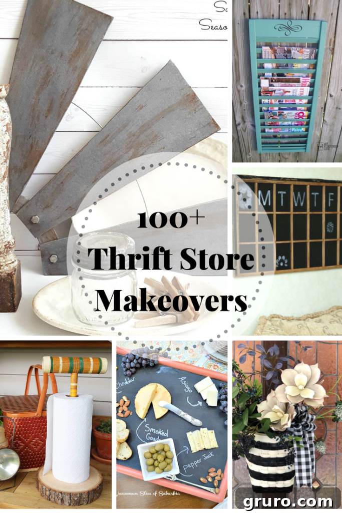 100+ Thrift Store Makeovers - you can do all of these! 100+ Thrift Store Makeovers - creative ideas that anyone can do!