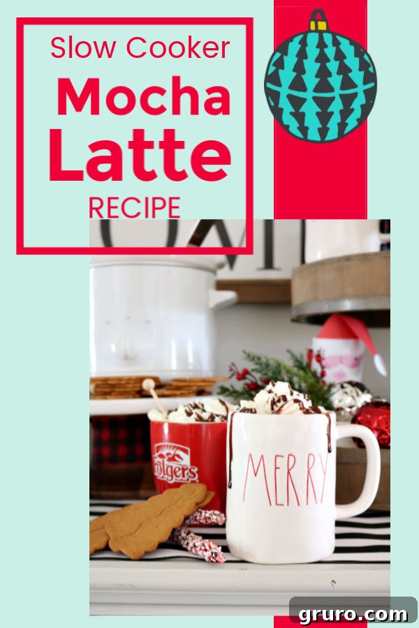Decadent Slow Cooker Mocha Latte 13 Delicious and inviting slow cooker mocha latte, ready to be enjoyed