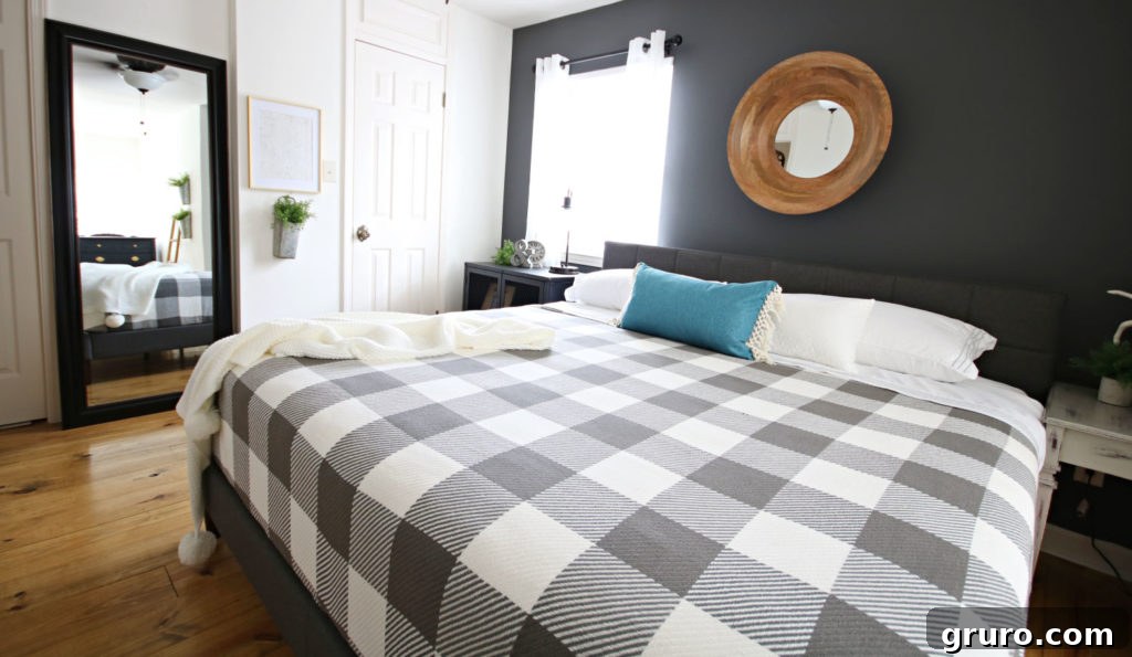 Modern Farmhouse Bedroom Makeover: Decor inspiration Inspiring farmhouse bedroom decor ideas from BHG for a Modern Farmhouse Bedroom Makeover
