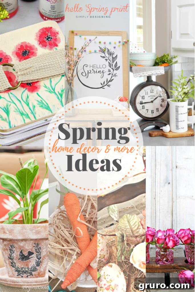 Spring decor ideas and DIY projects for home refresh